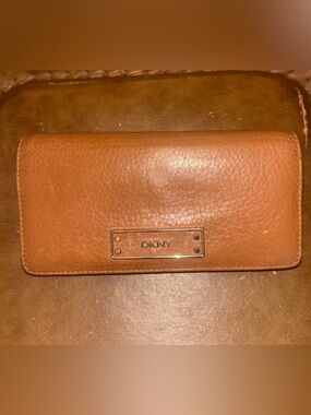 DKNY Tan Leather Wallet